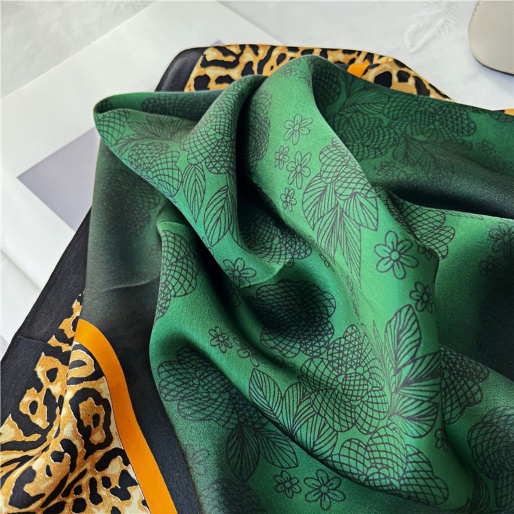MaraSilk Pure Mulberry Silk Scarf - Square Crepe Satin MS201
