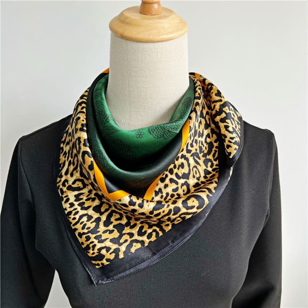 MaraSilk Pure Mulberry Silk Scarf - Square Crepe Satin MS201