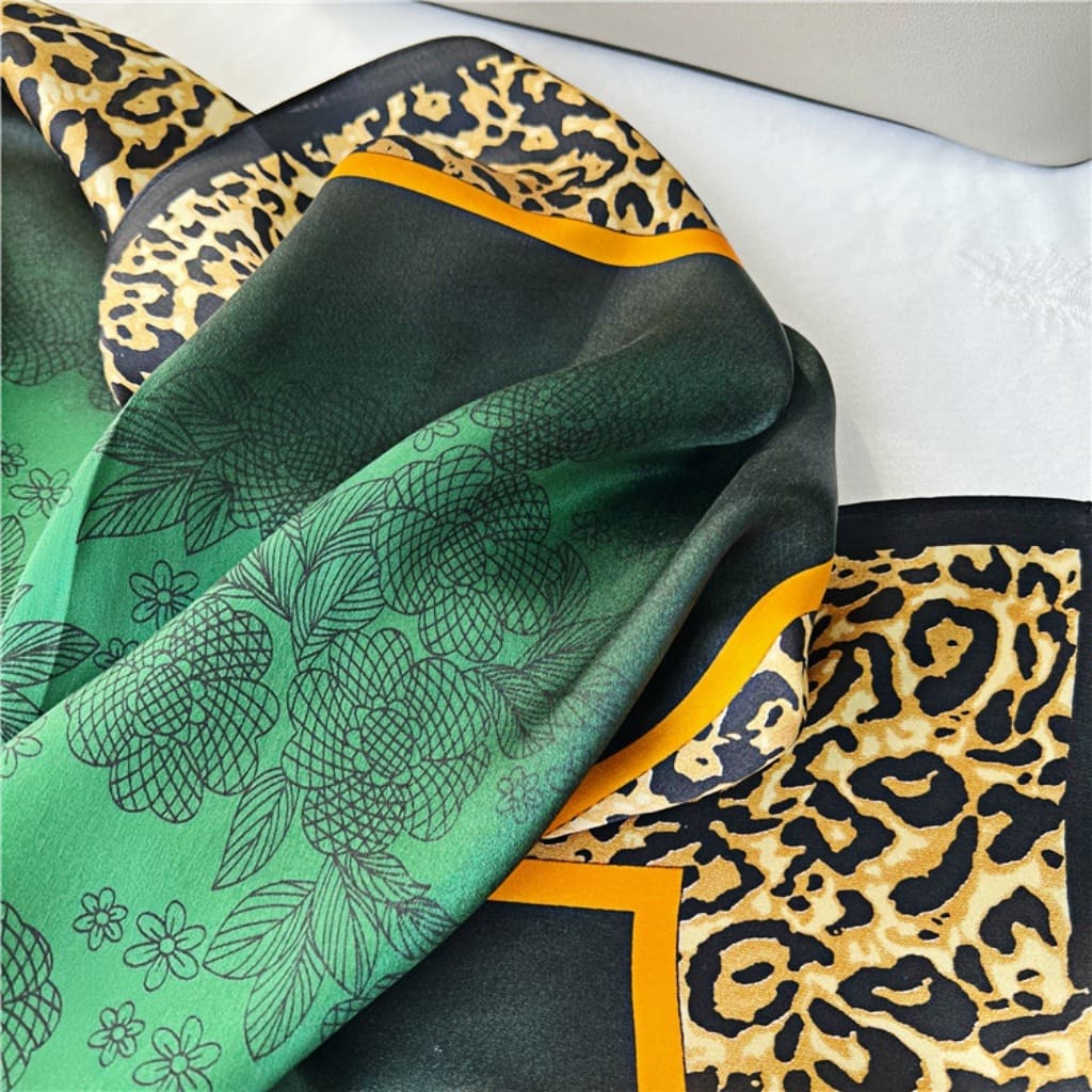 MaraSilk Pure Mulberry Silk Scarf - Square Crepe Satin MS201