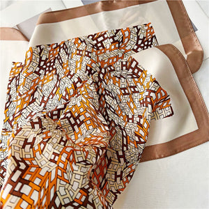 MaraSilk Pure Mulberry Silk Scarf - Square Crepe Satin MS202