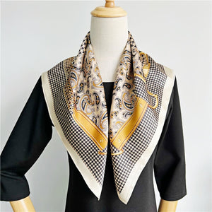 MaraSilk Pure Mulberry Silk Scarf - Square Crepe Satin MS203