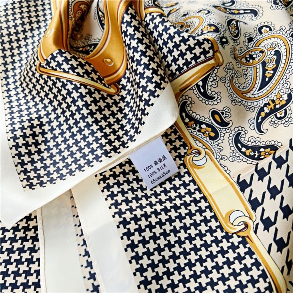 MaraSilk Pure Mulberry Silk Scarf - Square Crepe Satin MS203