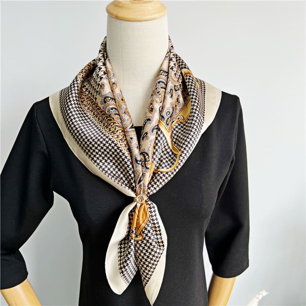 MaraSilk Pure Mulberry Silk Scarf - Square Crepe Satin MS203 25" x 25" MS20301