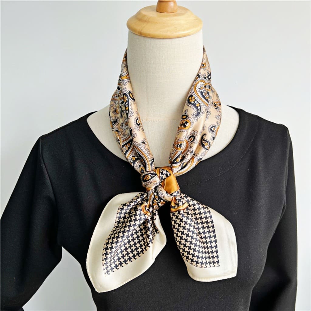 MaraSilk Pure Mulberry Silk Scarf - Square Crepe Satin MS203