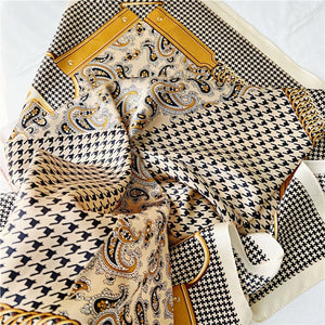 MaraSilk Pure Mulberry Silk Scarf - Square Crepe Satin MS203