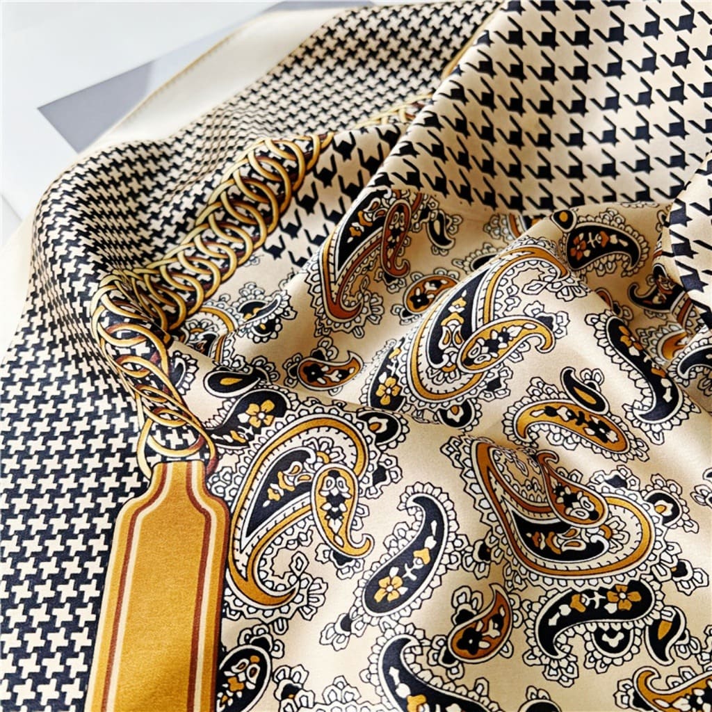 MaraSilk Pure Mulberry Silk Scarf - Square Crepe Satin MS203