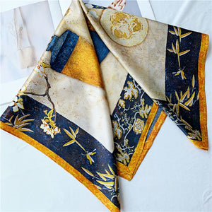 MaraSilk Pure Mulberry Silk Scarf - Square Crepe Satin MS204