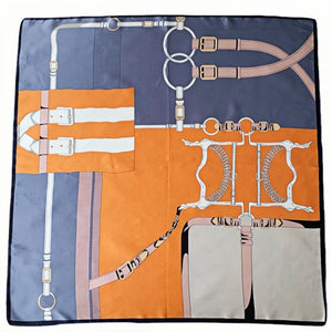 MaraSilk Pure Mulberry Silk Scarf - Square Crepe Satin MS205