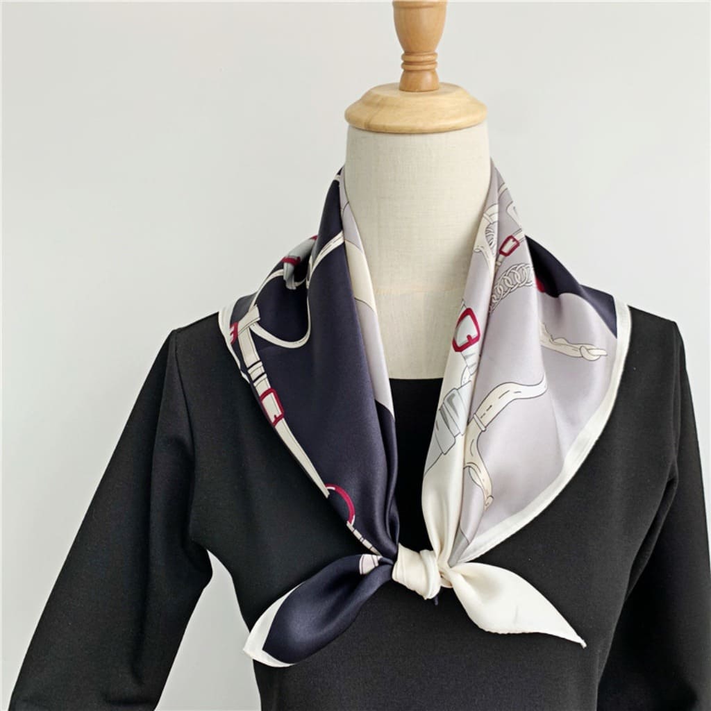 MaraSilk Pure Mulberry Silk Scarf - Square Crepe Satin MS205