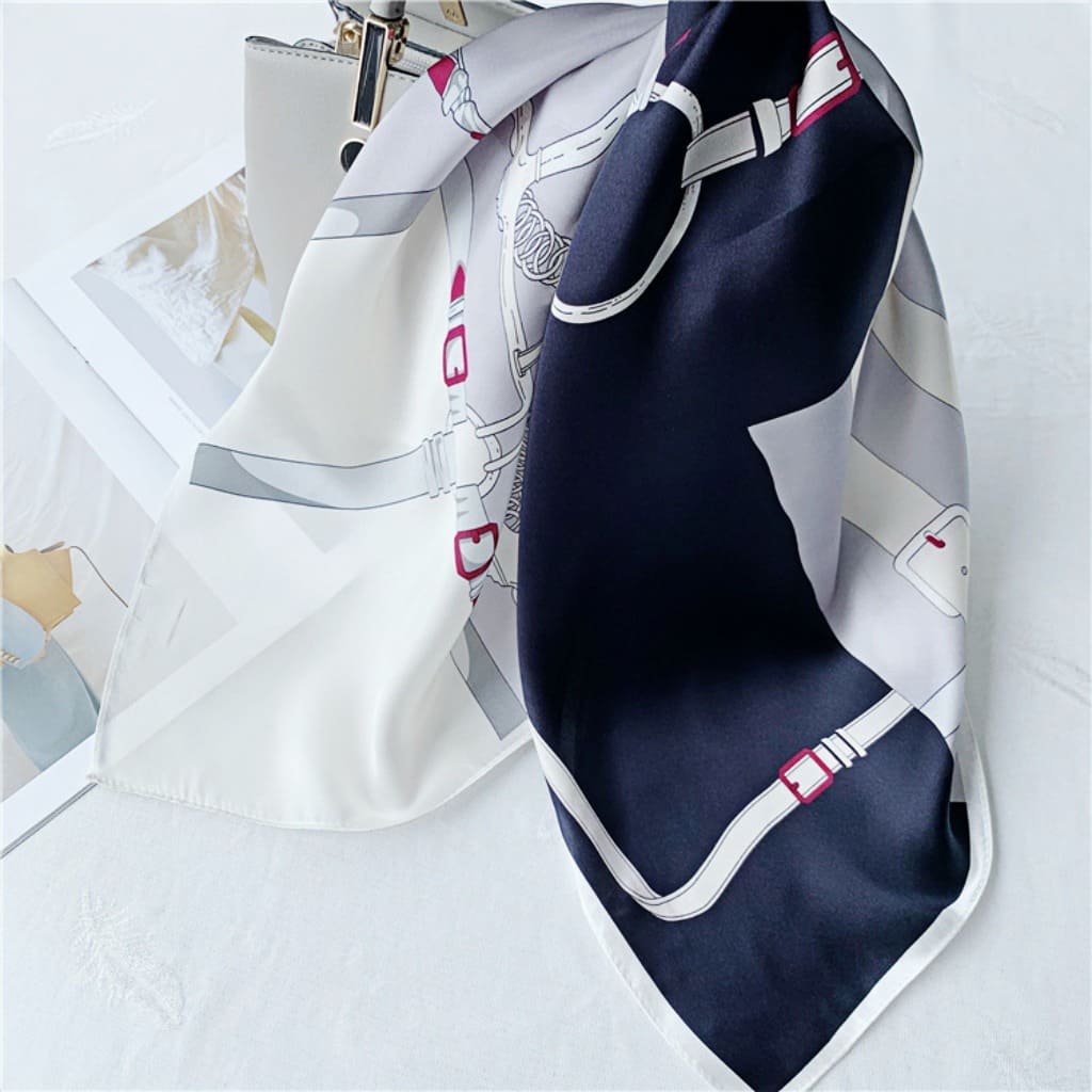 MaraSilk Pure Mulberry Silk Scarf - Square Crepe Satin MS205