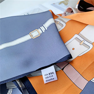 MaraSilk Pure Mulberry Silk Scarf - Square Crepe Satin MS205