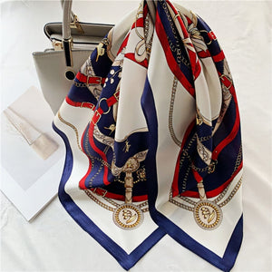 MaraSilk Pure Mulberry Silk Scarf - Square Crepe Satin MS206