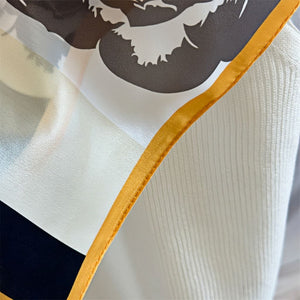 MaraSilk Pure Mulberry Silk Scarf - Square Crepe Satin MS207