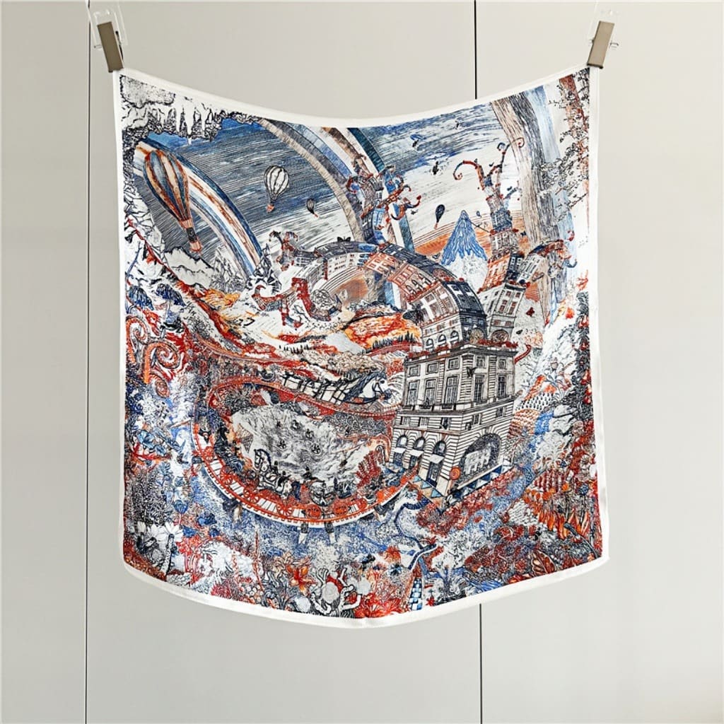 MaraSilk Pure Mulberry Silk Scarf - Square Crepe Satin MS208