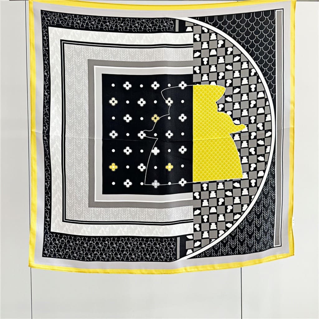 MaraSilk Pure Mulberry Silk Scarf - Square Crepe Satin MS209