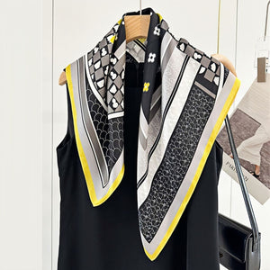 MaraSilk Pure Mulberry Silk Scarf - Square Crepe Satin MS209