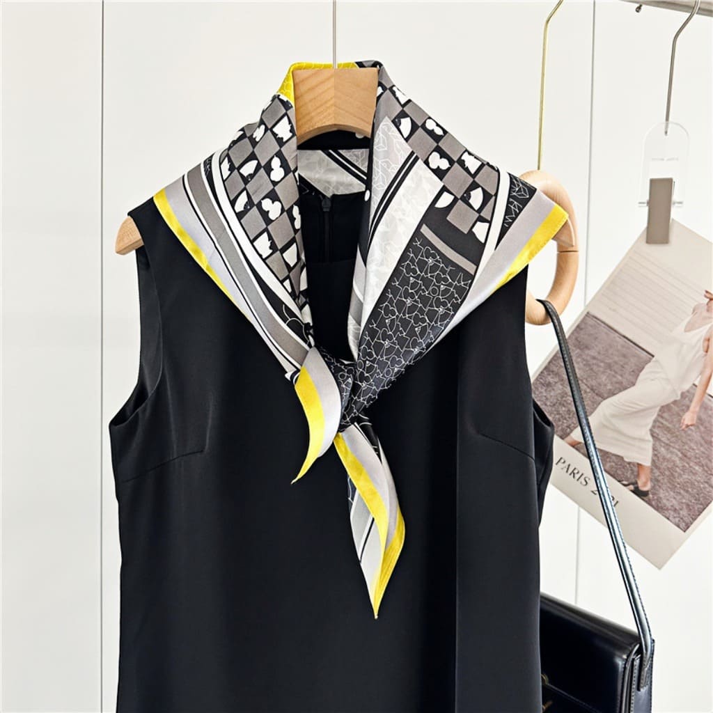 MaraSilk Pure Mulberry Silk Scarf - Square Crepe Satin MS209 25" x 25" MS20901