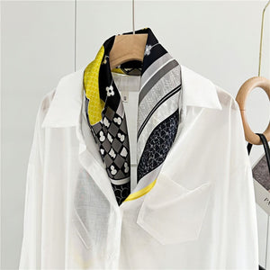 MaraSilk Pure Mulberry Silk Scarf - Square Crepe Satin MS209