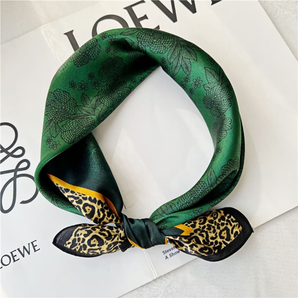 MaraSilk Pure Mulberry Silk Scarf Square Crepe Satin MS21-1