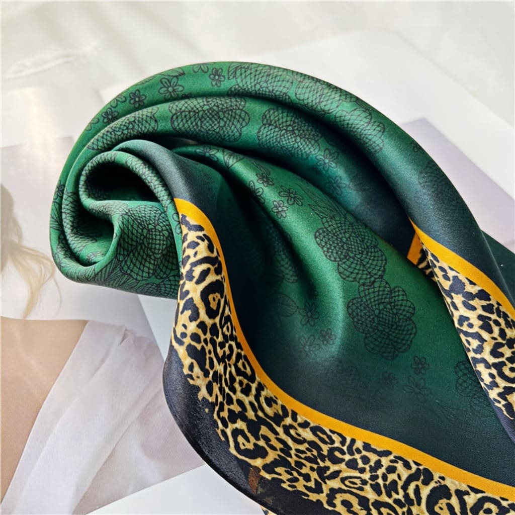 MaraSilk Pure Mulberry Silk Scarf Square Crepe Satin MS21-2