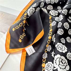 MaraSilk Pure Mulberry Silk Scarf - Square Crepe Satin MS210