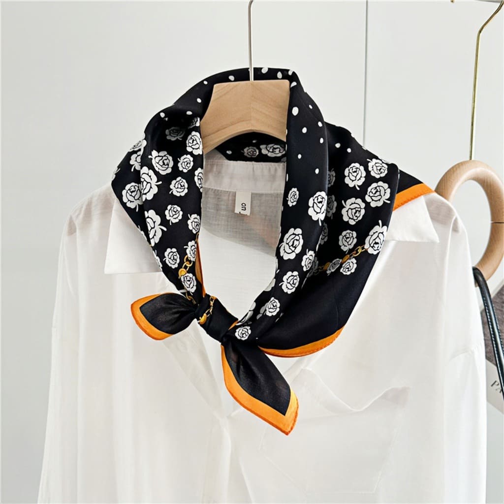 MaraSilk Pure Mulberry Silk Scarf - Square Crepe Satin MS210