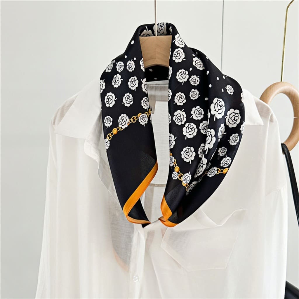 MaraSilk Pure Mulberry Silk Scarf - Square Crepe Satin MS210