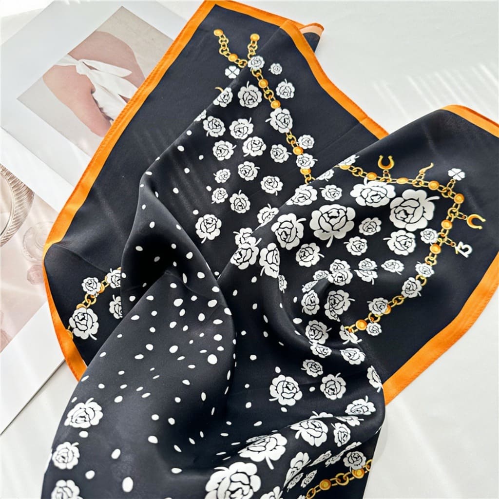 MaraSilk Pure Mulberry Silk Scarf - Square Crepe Satin MS210