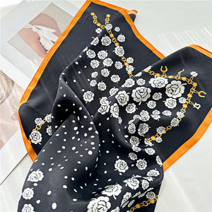 MaraSilk Pure Mulberry Silk Scarf - Square Crepe Satin MS210