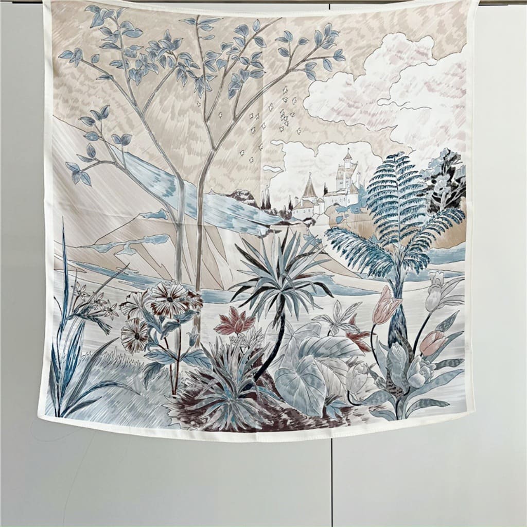 MaraSilk Pure Mulberry Silk Scarf - Square Crepe Satin MS211