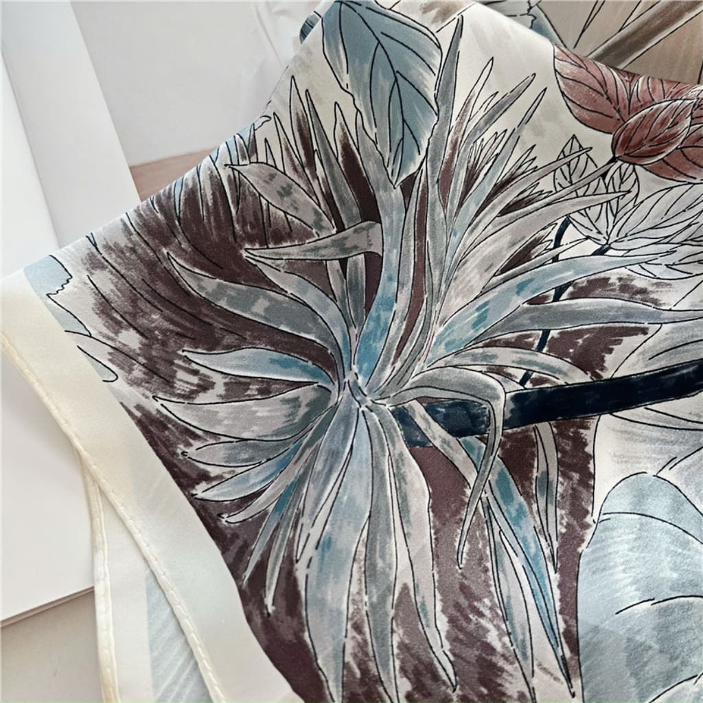 MaraSilk Pure Mulberry Silk Scarf - Square Crepe Satin MS211