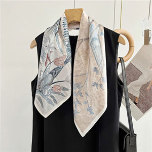 MaraSilk Pure Mulberry Silk Scarf - Square Crepe Satin MS211