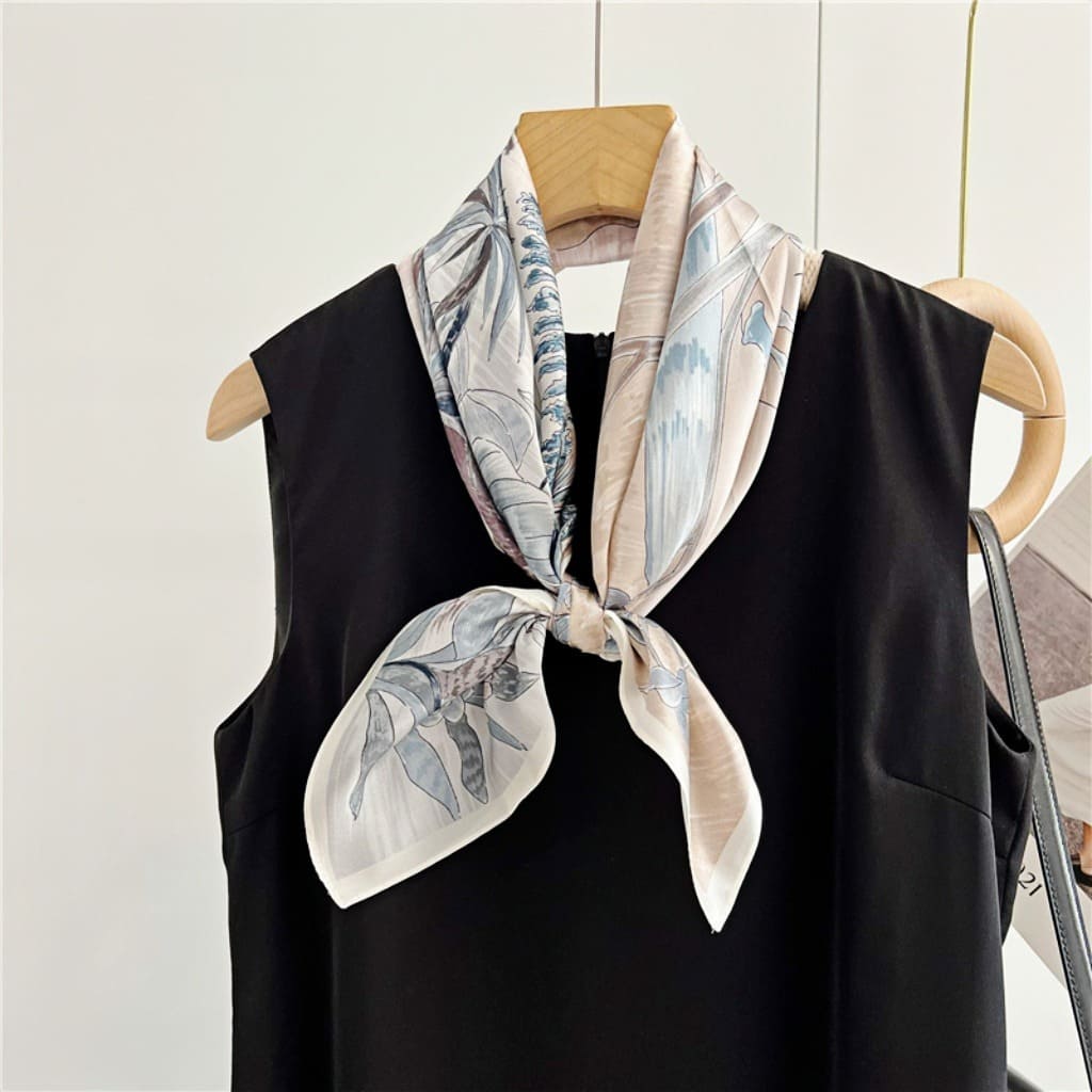 MaraSilk Pure Mulberry Silk Scarf - Square Crepe Satin MS211