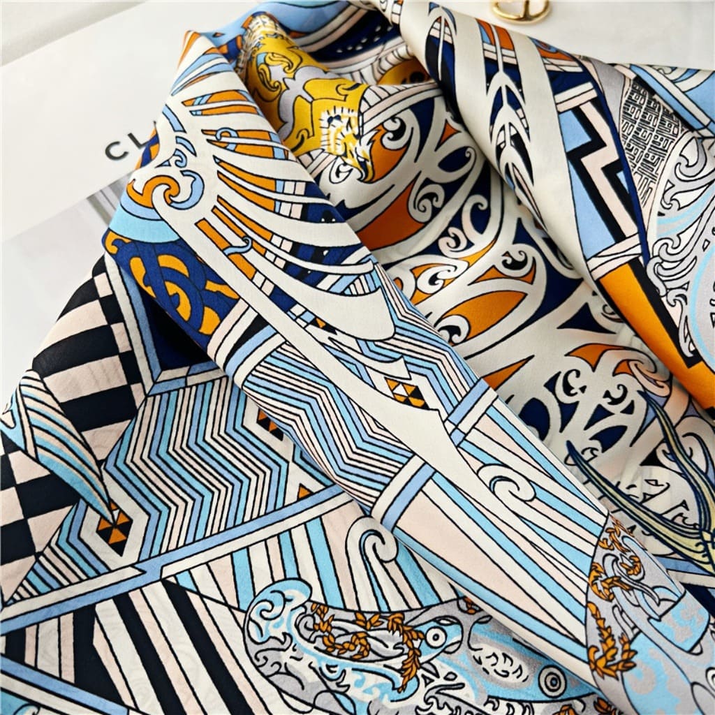 MaraSilk Pure Mulberry Silk Scarf - Square Crepe Satin MS212