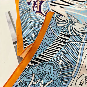 MaraSilk Pure Mulberry Silk Scarf - Square Crepe Satin MS212