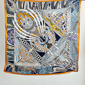 MaraSilk Pure Mulberry Silk Scarf - Square Crepe Satin MS212