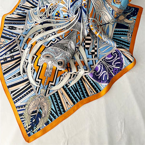 MaraSilk Pure Mulberry Silk Scarf - Square Crepe Satin MS212