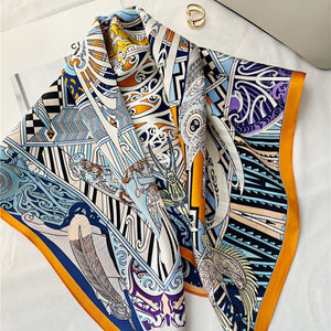 MaraSilk Pure Mulberry Silk Scarf - Square Crepe Satin MS212