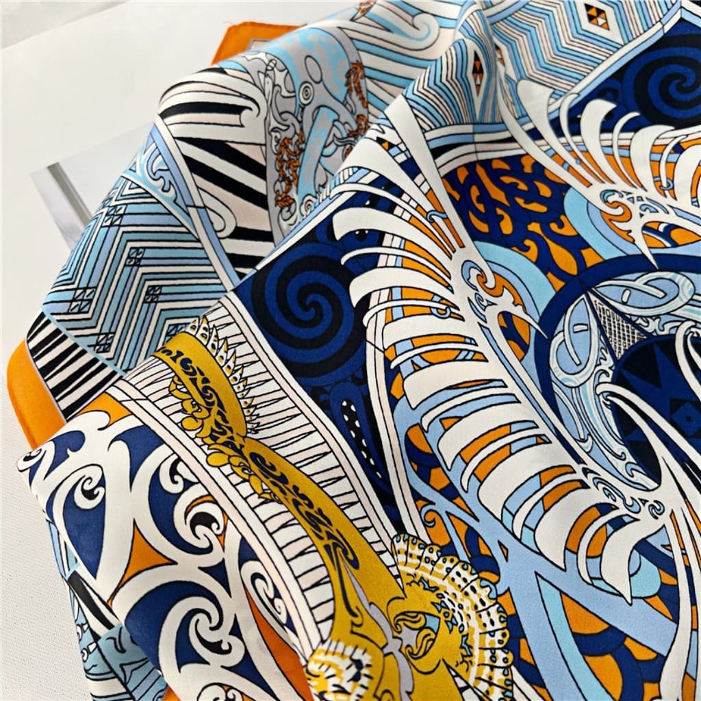 MaraSilk Pure Mulberry Silk Scarf - Square Crepe Satin MS212