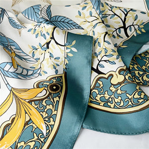 MaraSilk Pure Mulberry Silk Scarf - Square Crepe Satin MS213