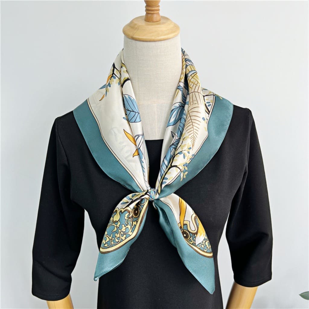 MaraSilk Pure Mulberry Silk Scarf - Square Crepe Satin MS213 25" x 25" MS21301