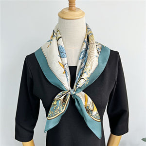 MaraSilk Pure Mulberry Silk Scarf - Square Crepe Satin MS213 25" x 25" MS21301