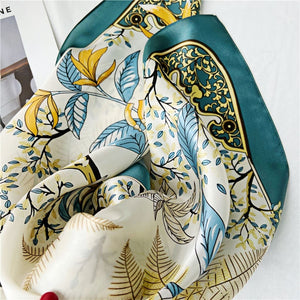 MaraSilk Pure Mulberry Silk Scarf - Square Crepe Satin MS213