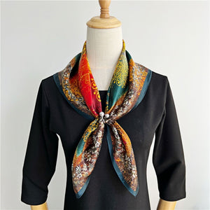 MaraSilk Pure Mulberry Silk Scarf - Square Crepe Satin MS214 25" x 25" MS21401