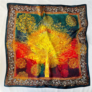 MaraSilk Pure Mulberry Silk Scarf - Square Crepe Satin MS214