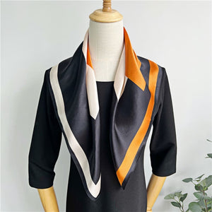 MaraSilk Pure Mulberry Silk Scarf - Square Crepe Satin MS216