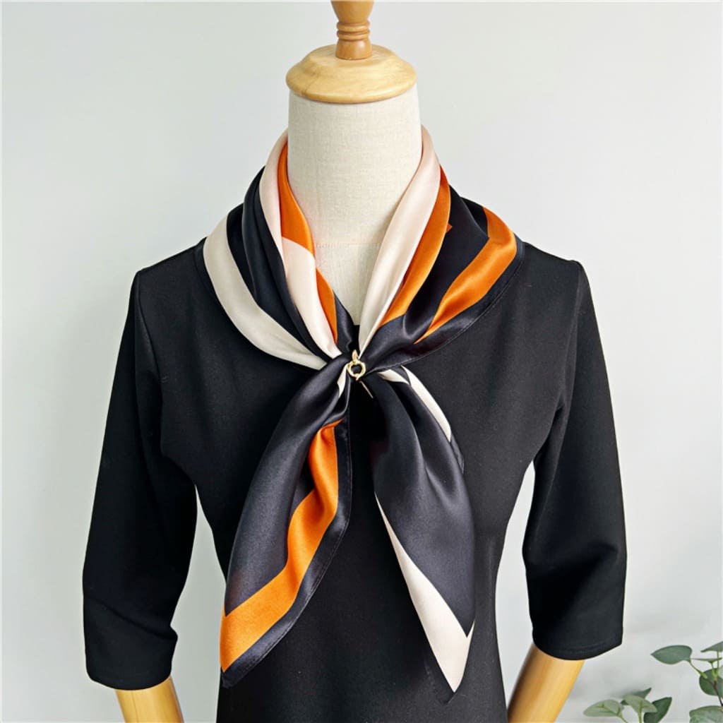 MaraSilk Pure Mulberry Silk Scarf - Square Crepe Satin MS216 25" x 25" MS21601