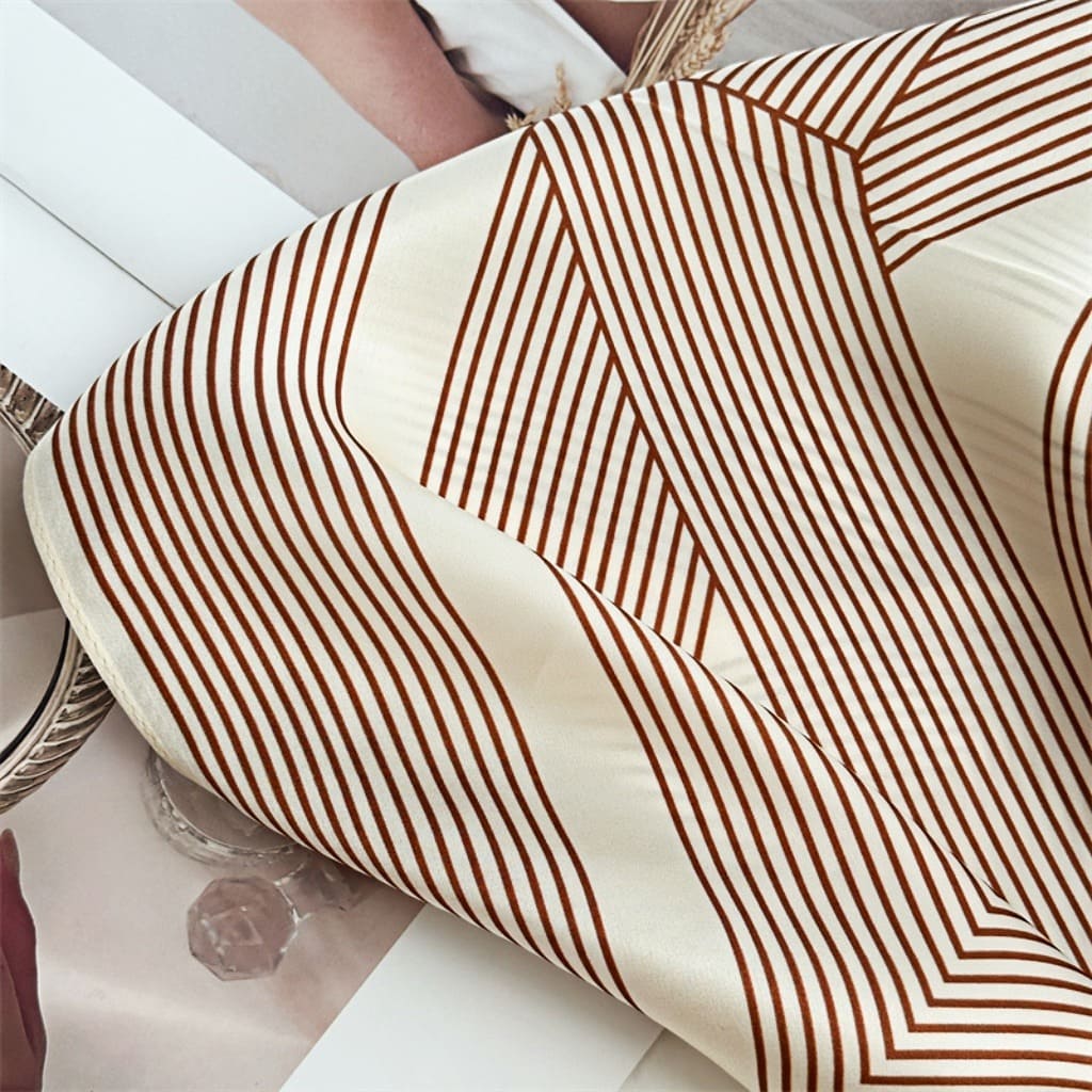 MaraSilk Pure Mulberry Silk Scarf - Square Crepe Satin MS218