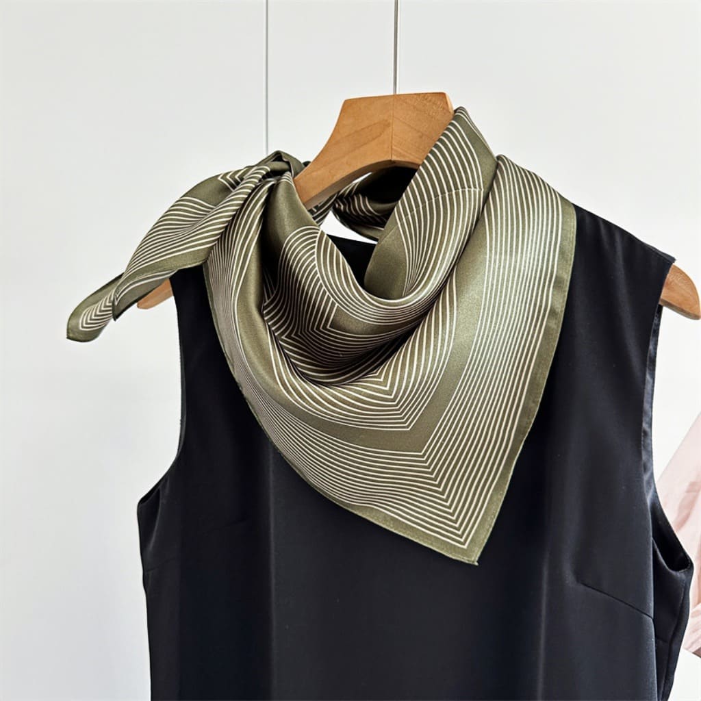 MaraSilk Pure Mulberry Silk Scarf - Square Crepe Satin MS218