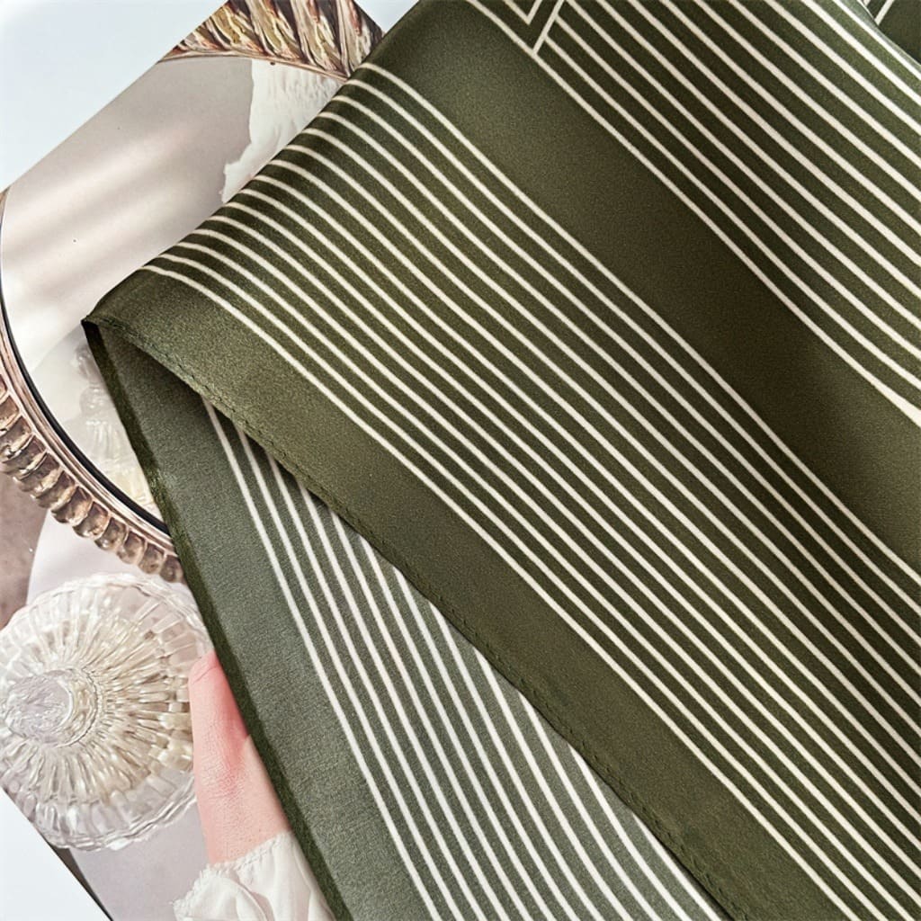 MaraSilk Pure Mulberry Silk Scarf - Square Crepe Satin MS218